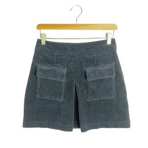 BDG Urban Outfitters Black Corduroy Mini Skirt Pockets Size S